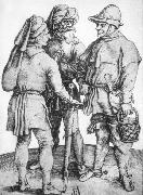 Albrecht Durer Three Peasants in Conversation oil painting on canvas